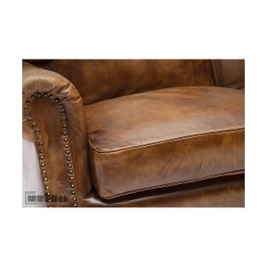 Двухместный диван 1193 «Бронко» (Bronco) из натуральной кожи буйвола