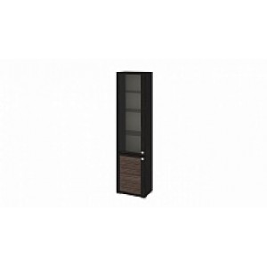 Шкаф комбинированный с 1-ой глухой и 1-ой дверью со стеклом «Фиджи» ШК(07)_32-21_18