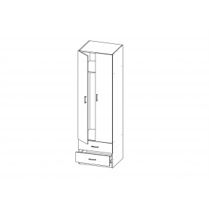 Шкаф для одежды "Лего-3" (600х520х2004 мм)