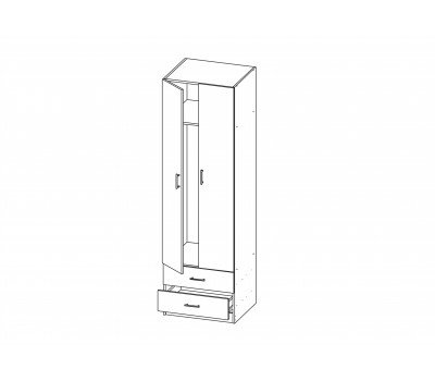 Шкаф для одежды "Лего-3" (600х520х2004 мм)