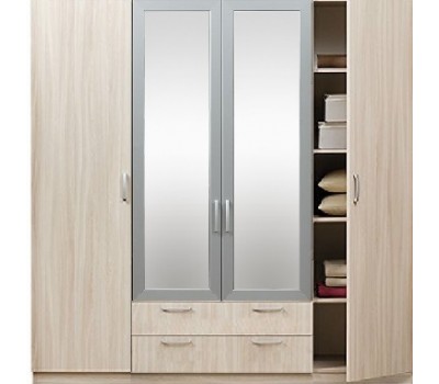 Шкаф Эко 4-дверный с зеркалом 5.15