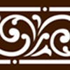 Орнамент Завитки коричневый